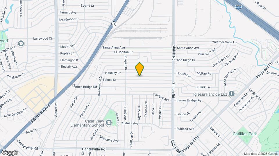 2427 Tolosa Dr Map and Location Details