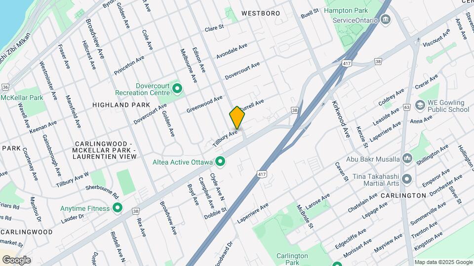 354 Tillbury Ave Map and Location Details