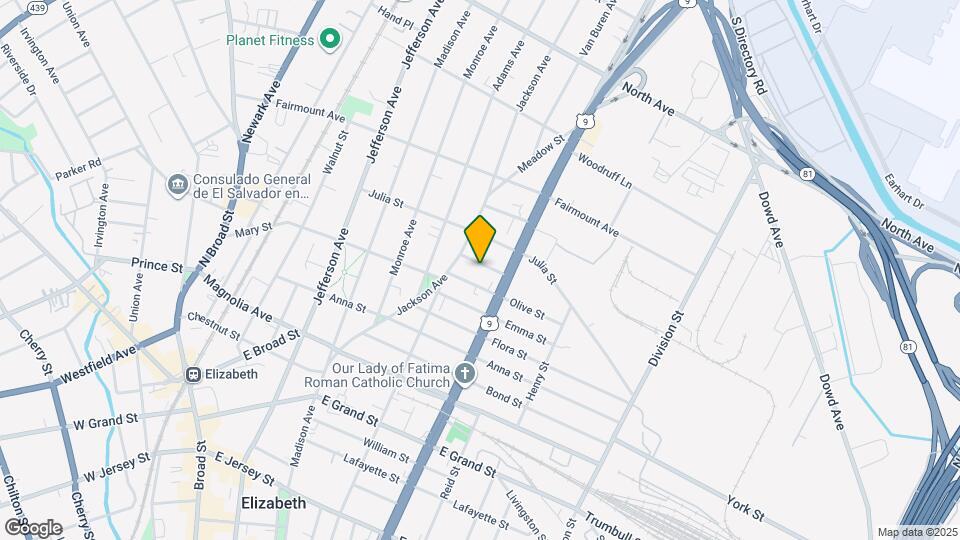 1020 Laura St Map and Location Details