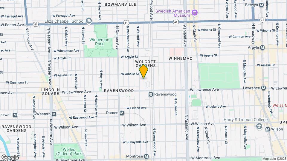 4837-4843 N Wolcott Ave Mapa y Detalles de la Ubicación