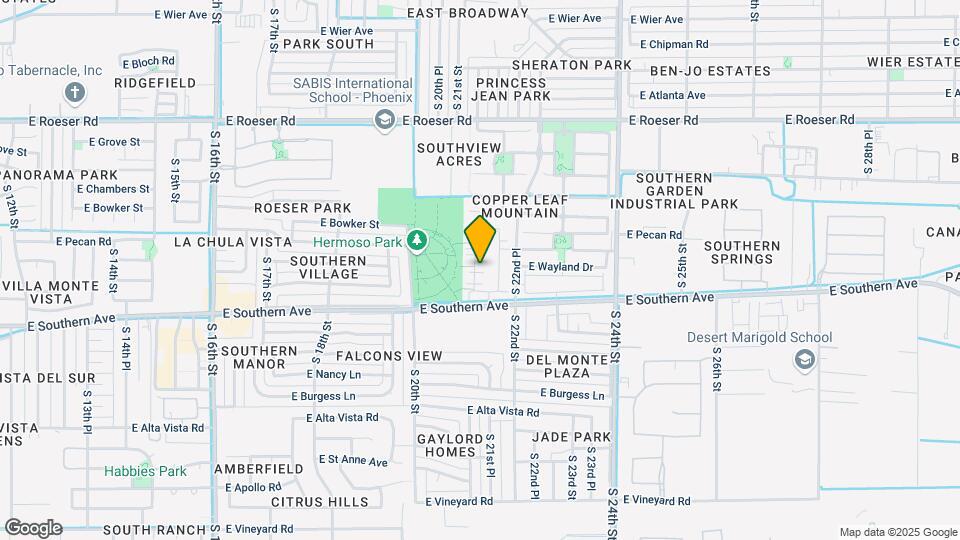 5713 S 21st Pl Map and Location Details