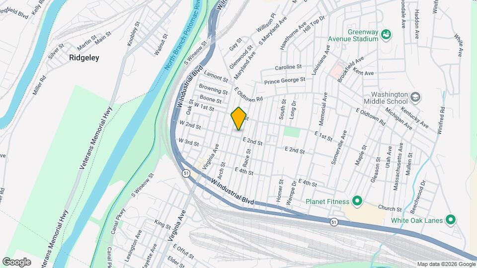 131 Grand Ave Map and Location Details