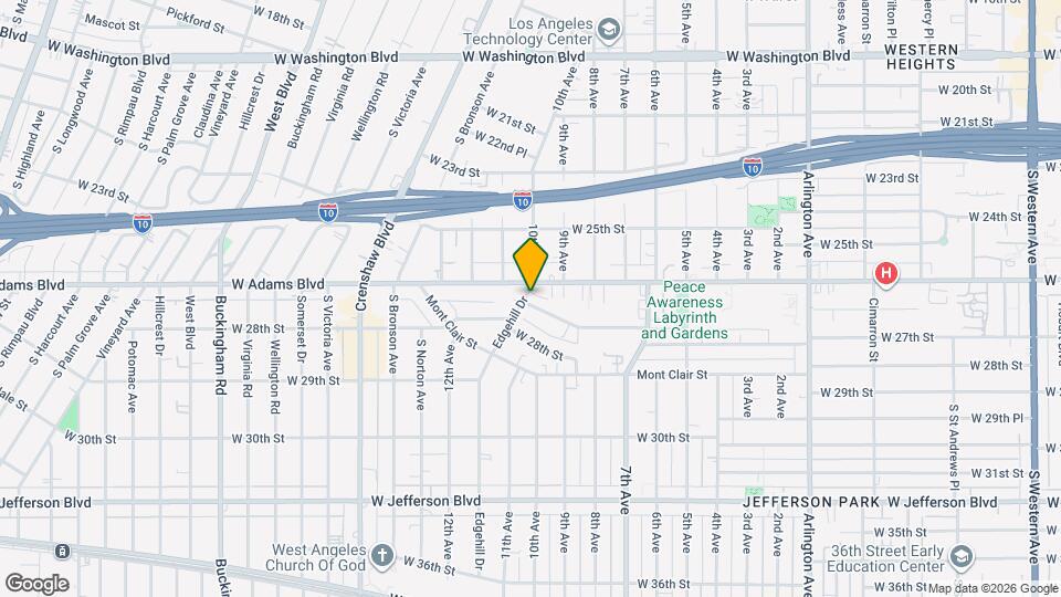 2612 Edgehill Dr Map and Location Details