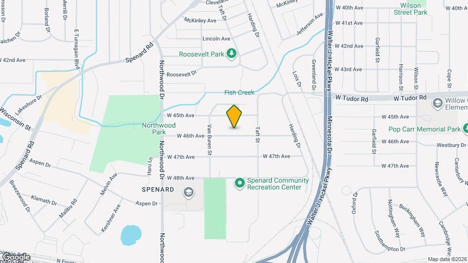 2101 W 46th Ave Map and Location Details