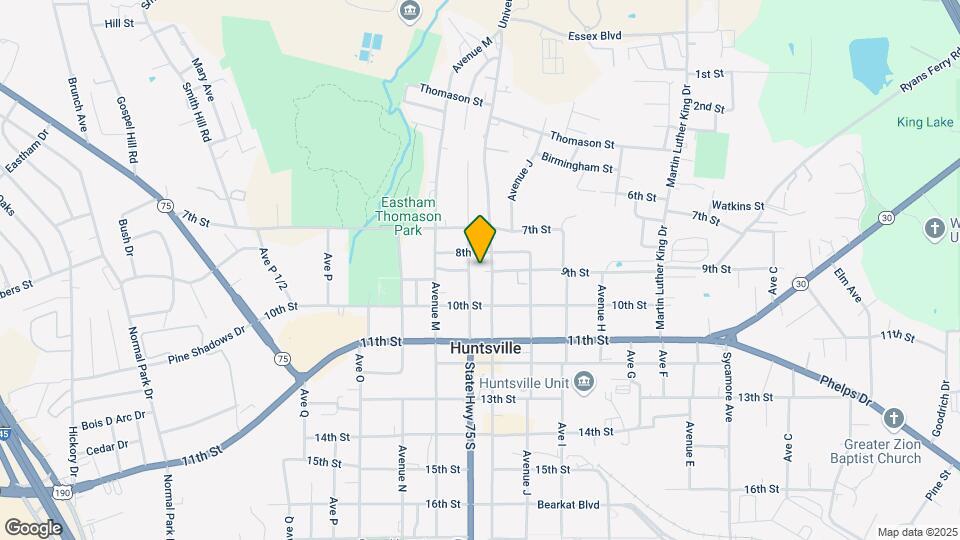 811 Sam Houston Ave Map and Location Details