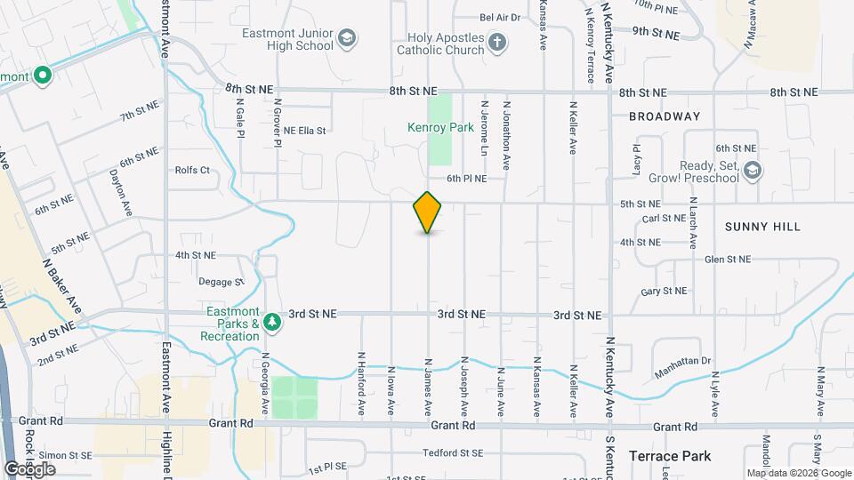 458 N James Ave Map and Location Details