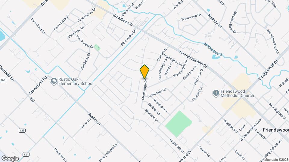 500 Stoneledge Dr Map and Location Details