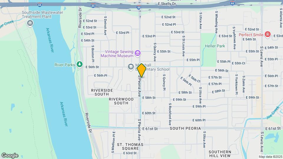 5604 S Peoria Ave Map and Location Details