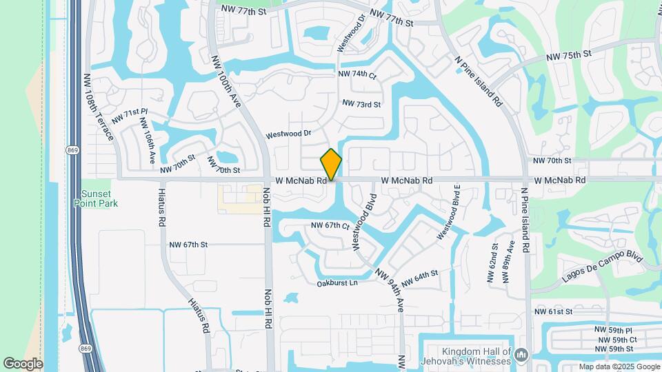9614 W McNab Rd Map and Location Details