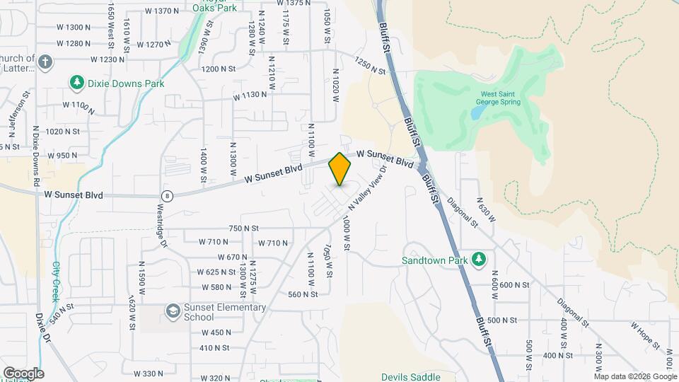 845 N Valley View Dr Map and Location Details