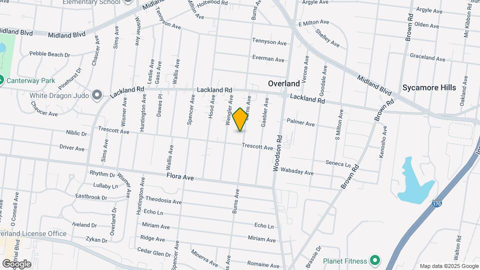 2313 Burns Ave Map and Location Details