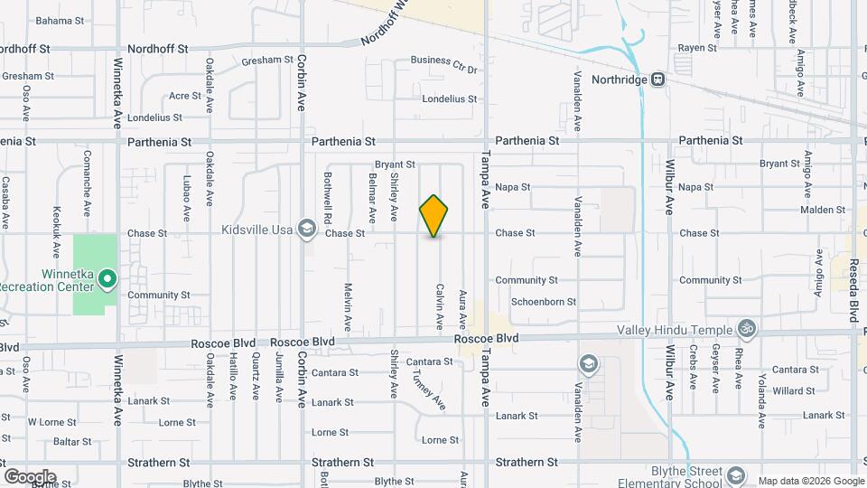 8459 Calvin Ave Mapa y Detalles de la Ubicación