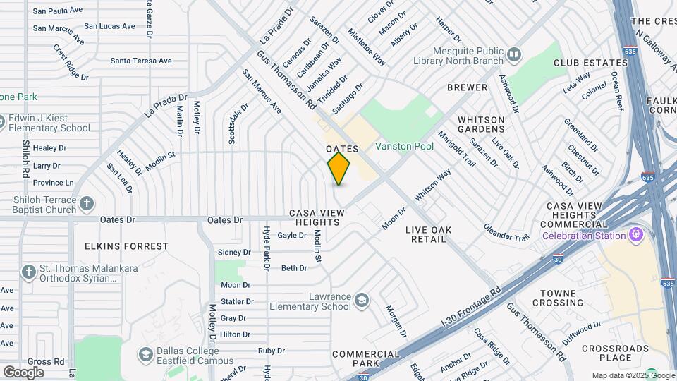 4308 San Marcus Dr Map and Location Details