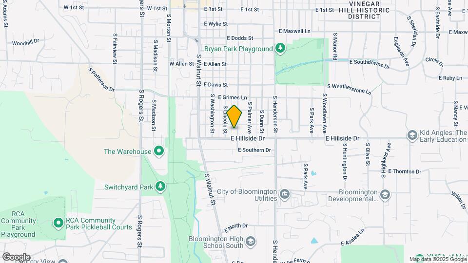 1408 S Grant St Map and Location Details