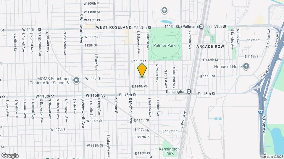 11365 S Edbrooke Ave Mapa y Detalles de la Ubicación