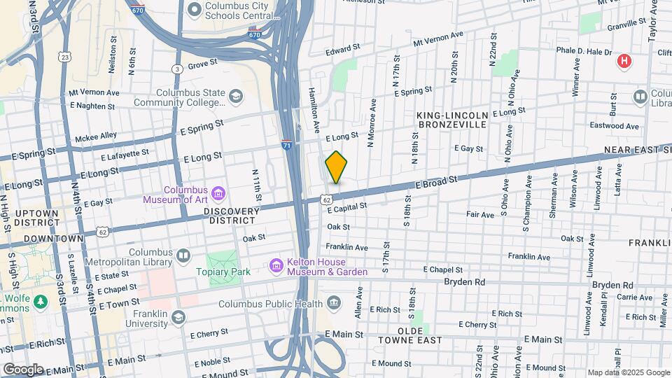 Frisbie Map and Location Details