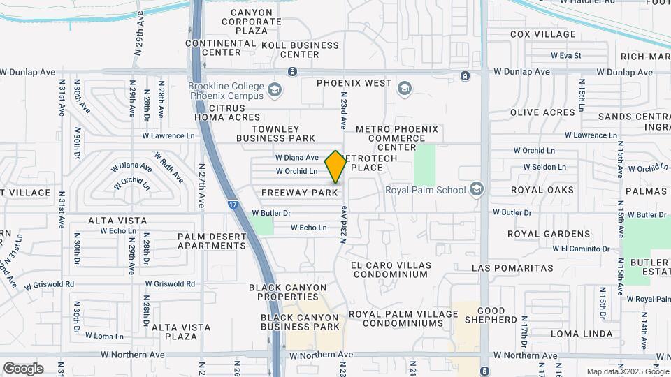 2307 W Freeway Ln Map and Location Details