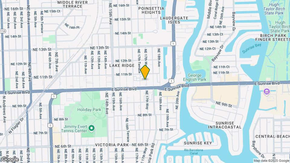 1021 NE 17th Way Mapa y Detalles de la Ubicación