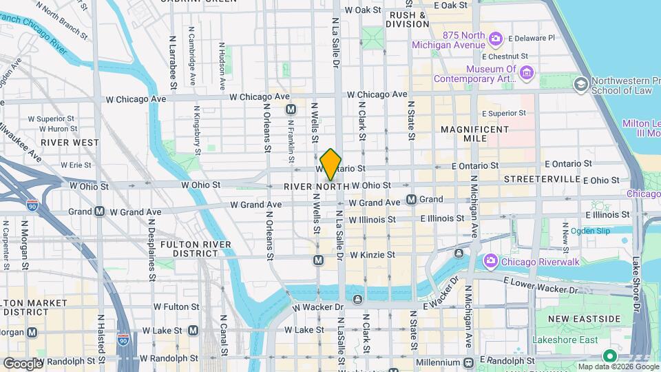 173 W Ohio St Map and Location Details