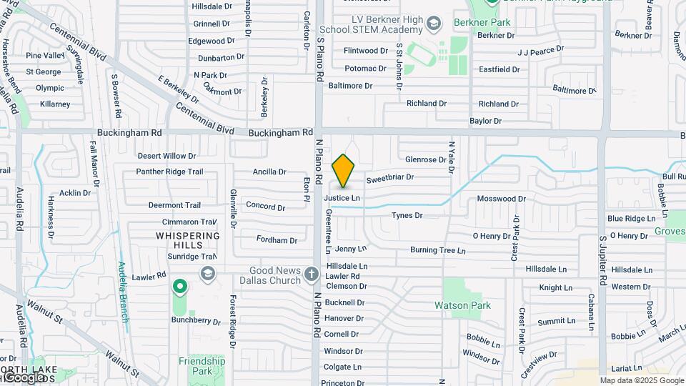 4401 Justice Ln Map and Location Details
