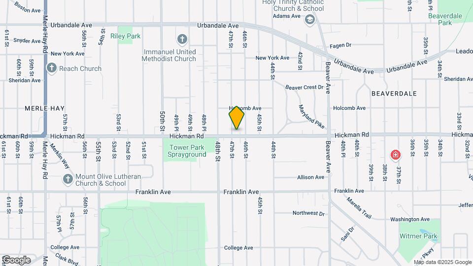 4613 Hickman Rd Map and Location Details