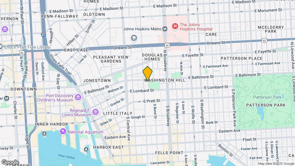 1509 E Baltimore St Map and Location Details