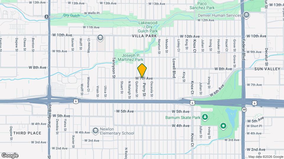 665 Perry St Map and Location Details