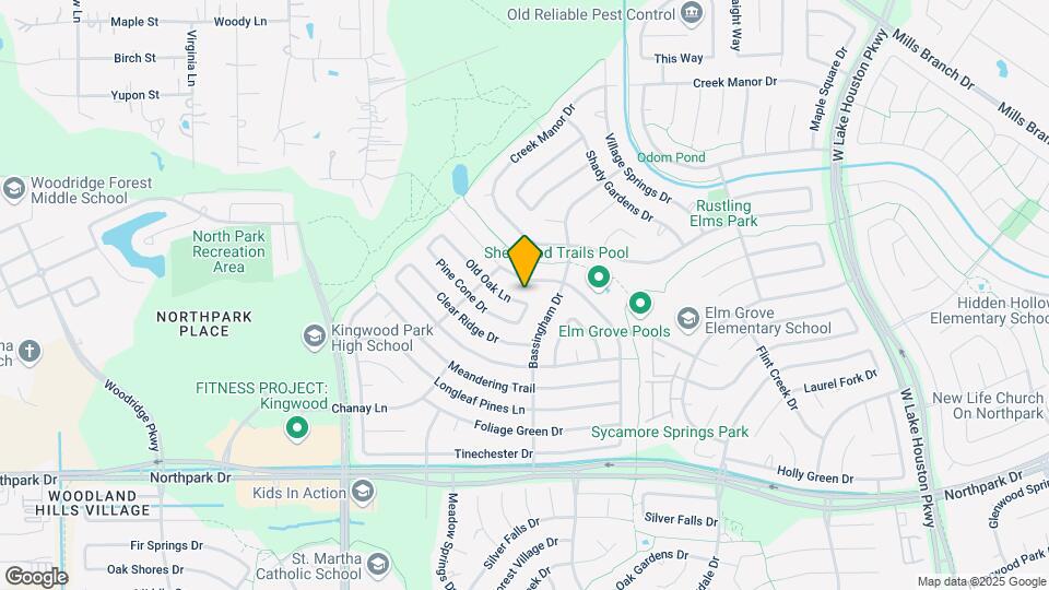 2607 Old Oak Ln Map and Location Details