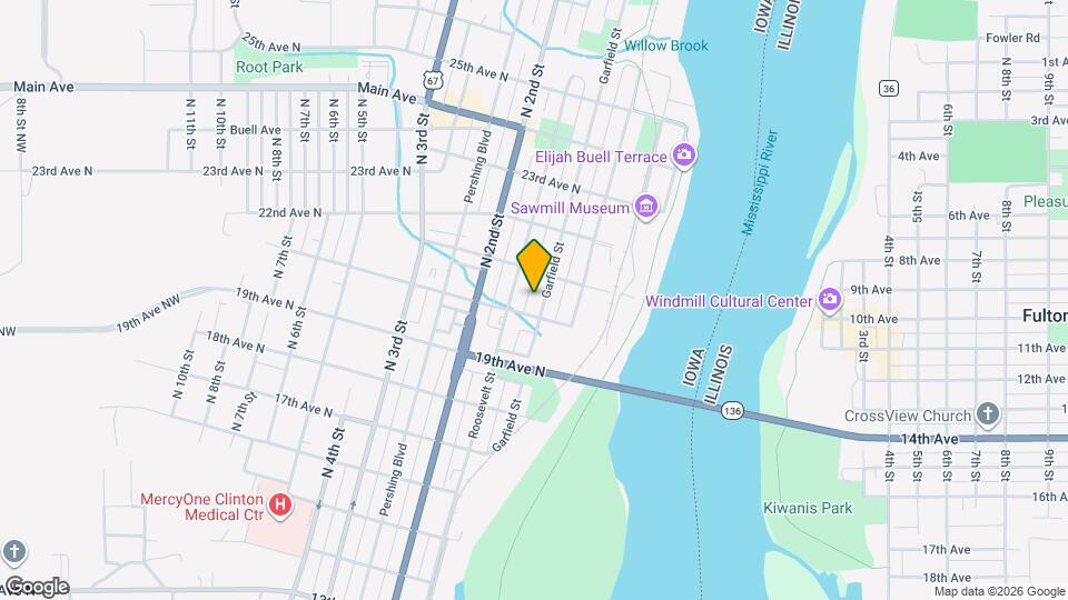 2002 Garfield St Map and Location Details