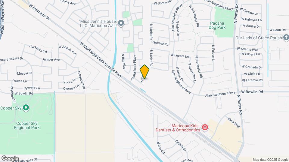 18211 N Toya St Map and Location Details