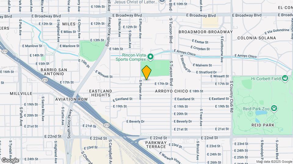 2225 E 17th St Map and Location Details