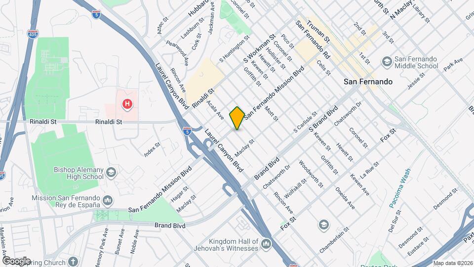 11432 Acala Ave Map and Location Details