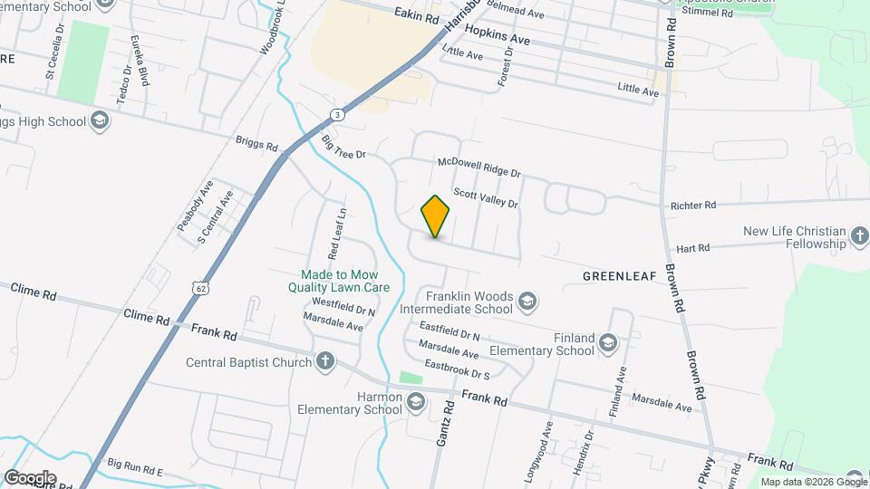 1961 Big Tree Dr Mapa y Detalles de la Ubicación