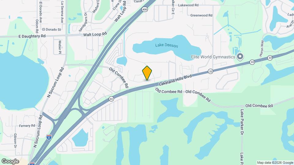 1229 Lake Deeson Woods Ln Map and Location Details