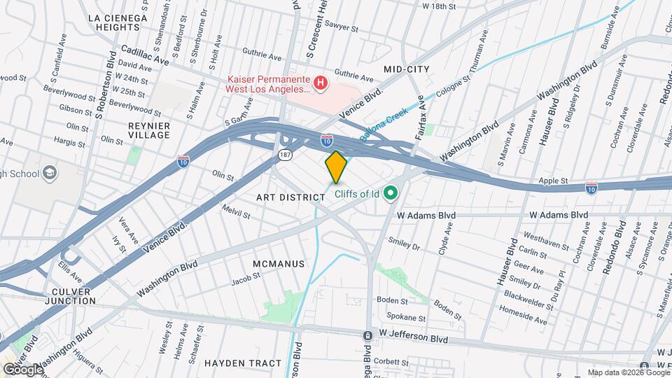 5933 Comey Ave Map and Location Details