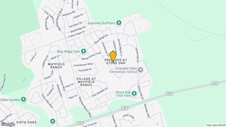 3408 Flowstone Ln Map and Location Details