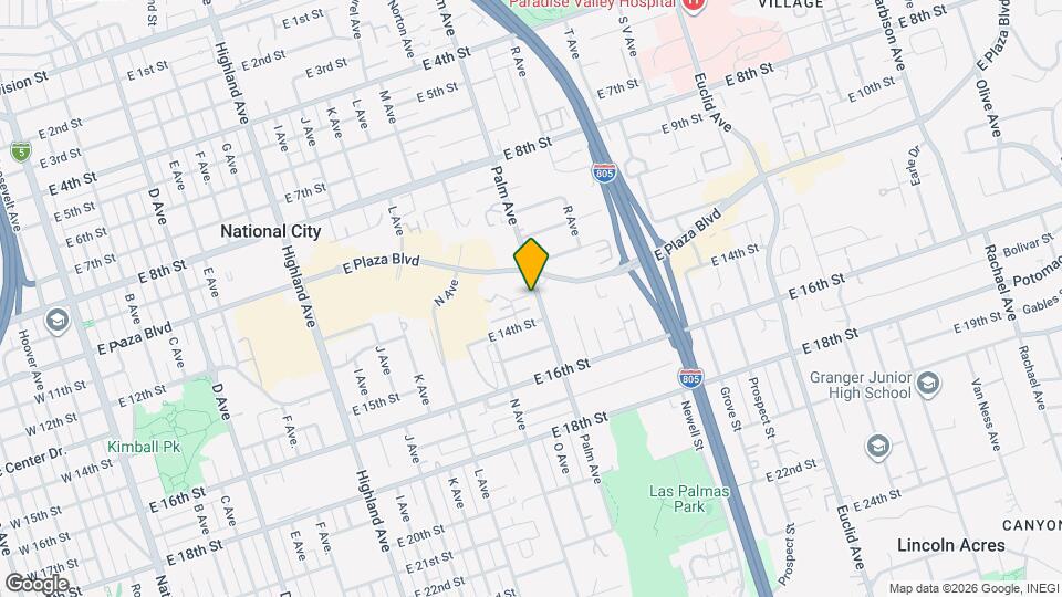 1311 O Ave Map and Location Details