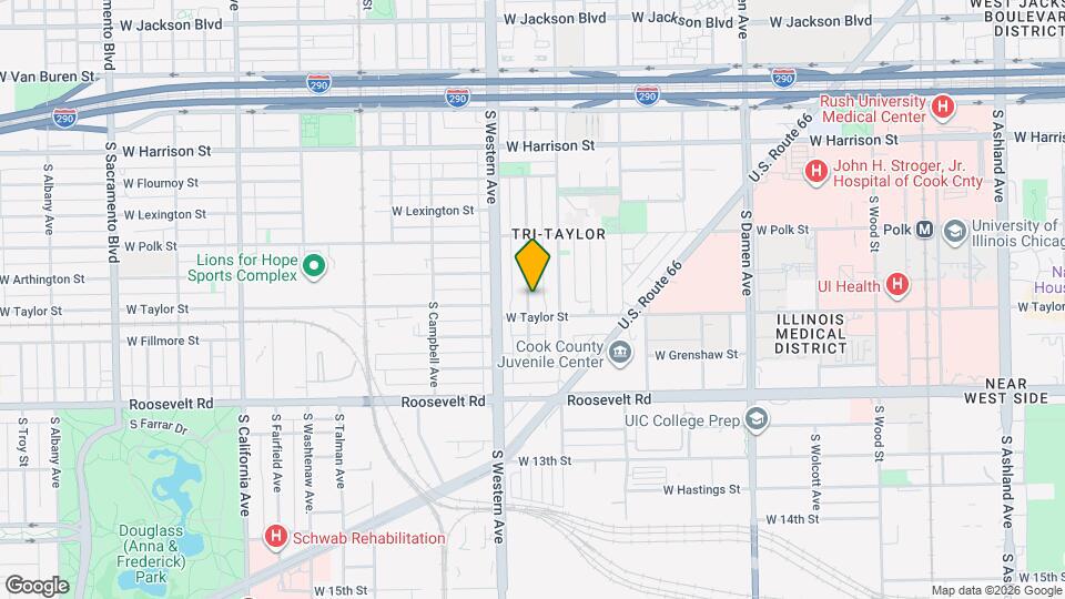 927 S. Claremont Mapa y Detalles de la Ubicación