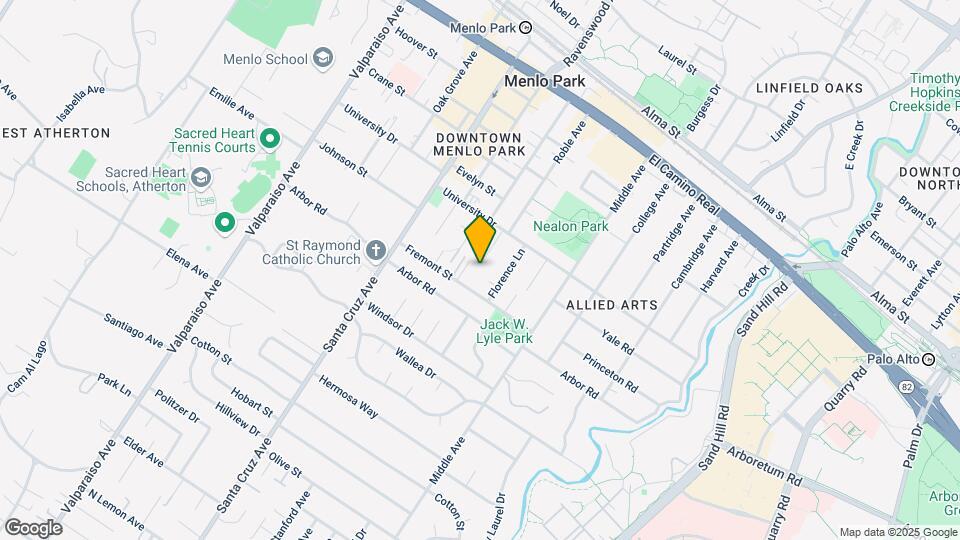 1002 Roble Ave Mapa y Detalles de la Ubicación