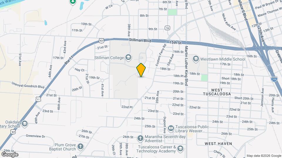 3615 19th St Map and Location Details