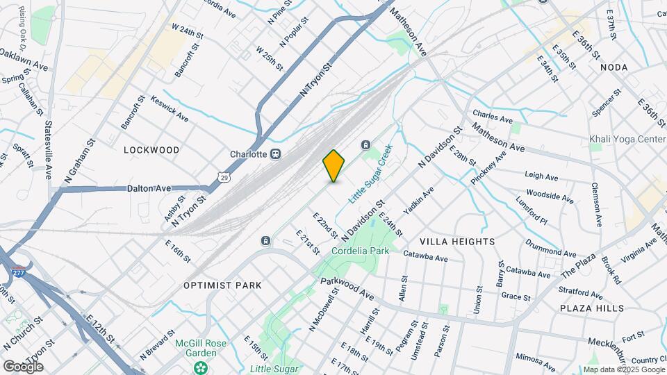 2010 N Brevard St Map and Location Details