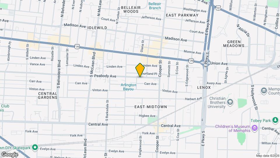 2043 Peabody Ave Map and Location Details