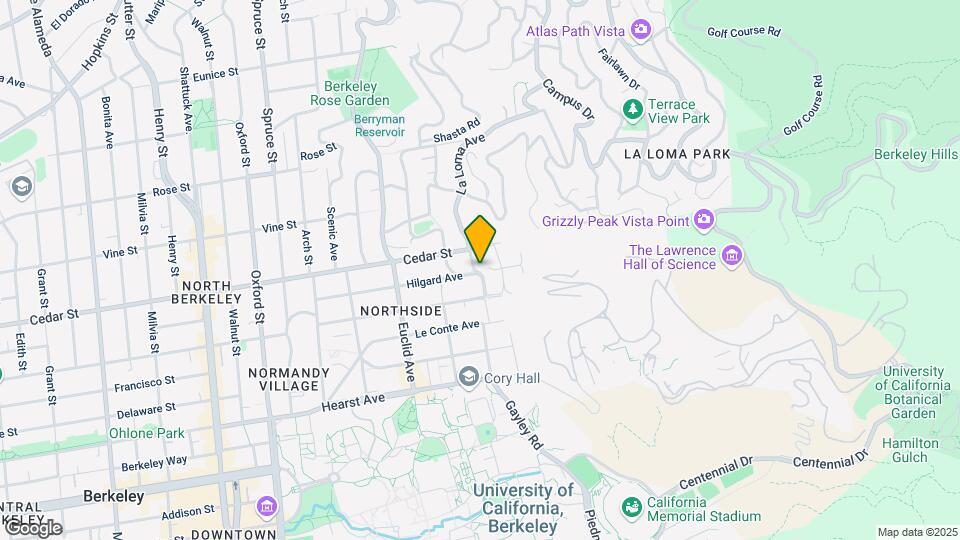 1647 La Loma Ave Map and Location Details