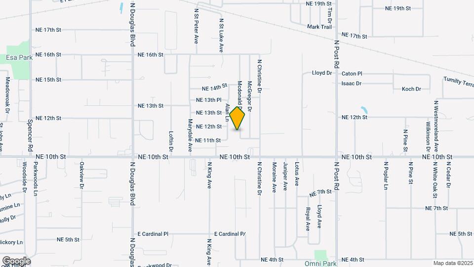 1205 Mcdonald Dr Map and Location Details