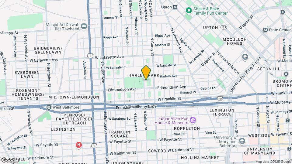 623 N Calhoun St Map and Location Details
