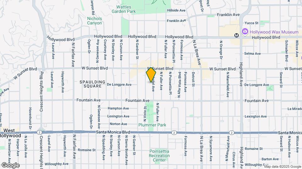 1353 N Martel Ave Map and Location Details
