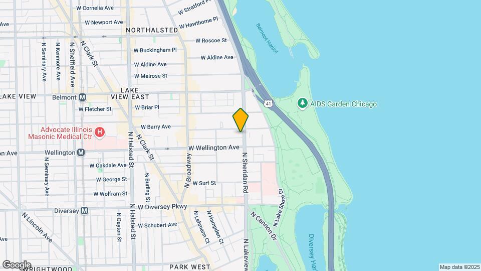 3020 N Sheridan Rd, Unit J04P Map and Location Details
