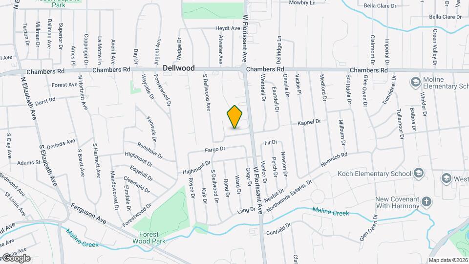 1341 Kappel Dr, Unit Twin Bedroom Map and Location Details