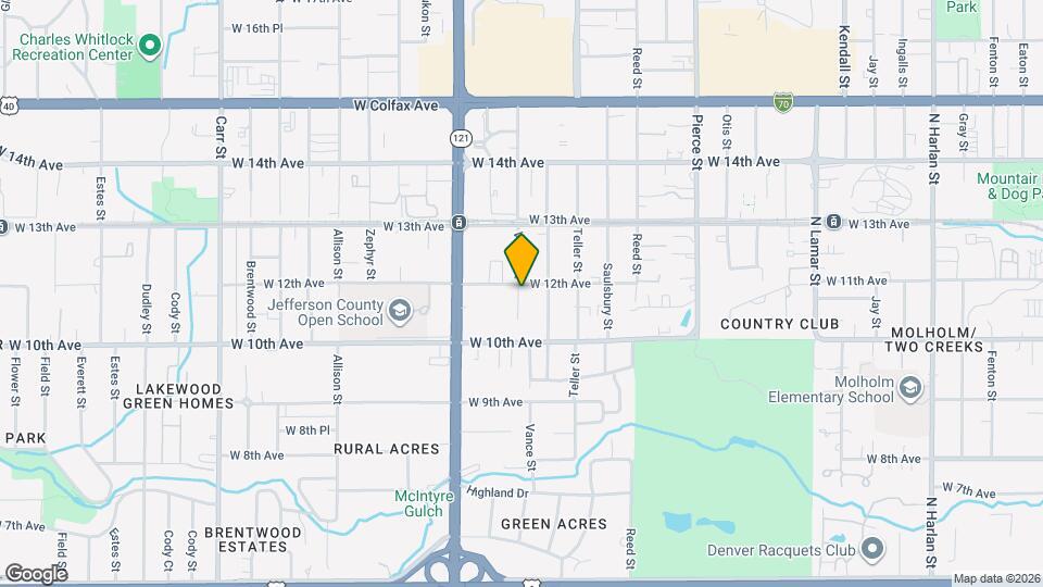 7390 W 12th Ave Mapa y Detalles de la Ubicación