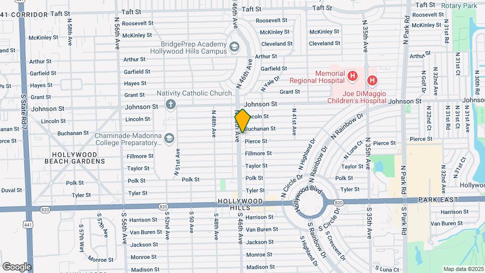 609 N 46th Ave Map and Location Details